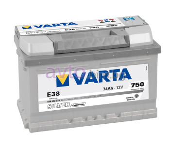 Акумулатор Varta 12V P 74Ah 750A - SILVER Dynamic