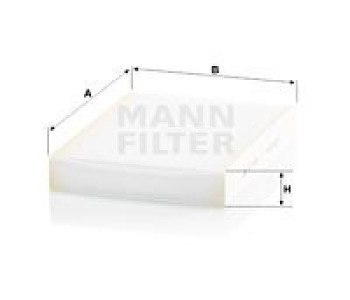Филтър купе (поленов филтър) MANN-FILTER CU 27 009 за FIAT TALENTO (296) товарен от 2016