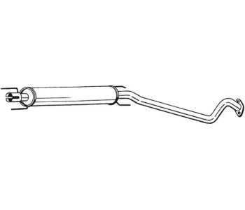 Средно гърне BOSAL 284-331 за OPEL ASTRA G (F35_) комби от 1998 до 2009