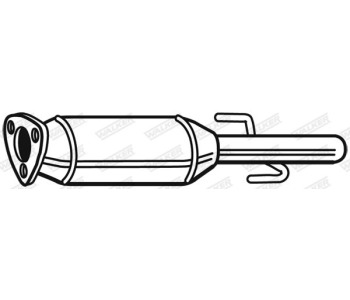 Филтър за сажди/твърди частици, изпускателна система WALKER 93189 за OPEL ASTRA H (L70) товарен от 2004 до 2013