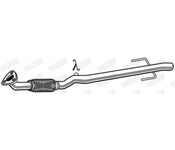 Изпускателна тръба WALKER 10418 за OPEL CORSA C (F08, F68) от 2000 до 2009