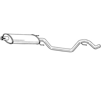 Средно гърне BOSAL 286-101 за OPEL VECTRA C (Z02) седан от 2002 до 2009