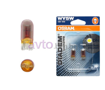 Крушки WY5W 12V 5W W2.1x9.5d DIADEM CHROME WHITE - AMBER SHINE 2бр. - Osram