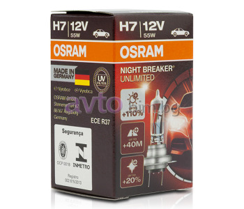 Крушка H7 12V 55W PX26d NIGHT BREAKER UNLIMITED - Osram