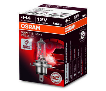 Крушка H4 12V 100/90W P43t SUPER BRIGHT PREMIUM - Osram