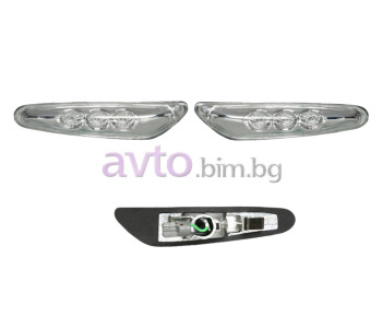 Мигачи в калника ляв и десен LED - хром тунинг за BMW 1 Ser (E81) от 2006 до 2012