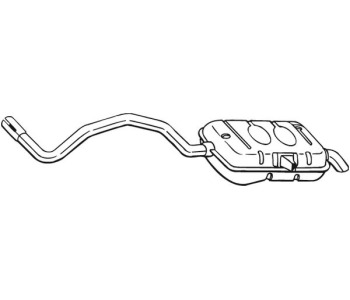 Крайно гърне BOSAL 281-829 за RENAULT GRAND SCENIC II (JM0/1_) от 2004 до 2009