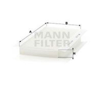 Филтър купе (поленов филтър) MANN-FILTER CU 3337 за OPEL COMBO C товарен от 2001 до 2011