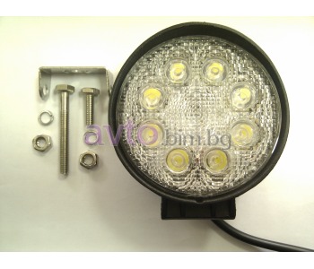 Диодна лампа - прожектор 24W - 8 LED 115x115x48mm