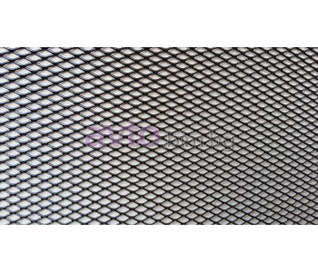 Тунинг мрежа - Черна алуминиева 110x20см ромб 6х3мм