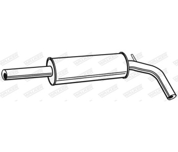 Средно гърне WALKER 21979 за VOLKSWAGEN POLO (6V5) комби от 1997 до 2001