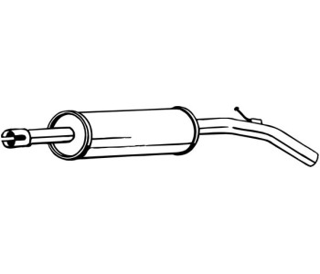 Средно гърне BOSAL 233-495 за VOLKSWAGEN UP (121, 122, BL1, BL2) от 2011