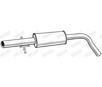 Средно гърне WALKER 21874 за SKODA OCTAVIA I (1U5) комби от 1998 до 2010