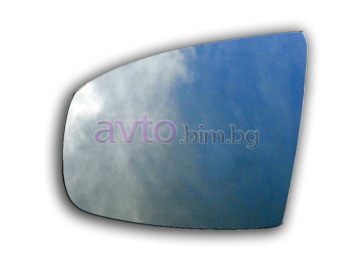 Стъкло за огледало ляво асферично с подгрев синьо за BMW X6 (E71, E72) от 2007 до 2014