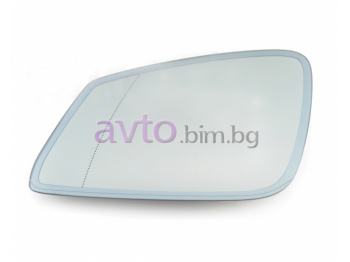 Стъкло за огледало ляво асферично с подгрев за BMW 7 Ser (F01, F02, F03, F04) от 2008 до 2015