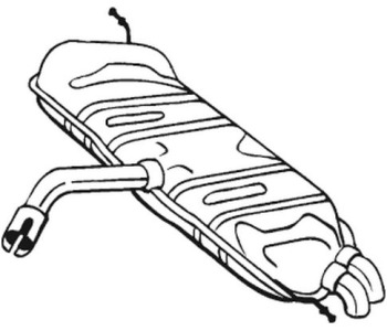 Крайно гърне BOSAL 233-179 за VOLKSWAGEN GOLF V Plus (5M1, 521) от 2005 до 2013