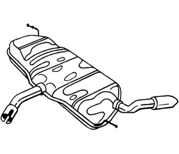 Крайно гърне BOSAL 233-449 за VOLKSWAGEN GOLF V Plus (5M1, 521) от 2005 до 2013