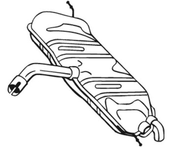 Крайно гърне BOSAL 233-611 за VOLKSWAGEN GOLF V Plus (5M1, 521) от 2005 до 2013