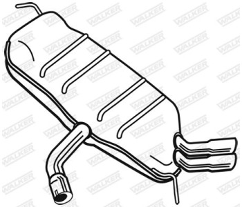 Крайно гърне WALKER 25088 за VOLKSWAGEN GOLF V Plus (5M1, 521) от 2005 до 2013
