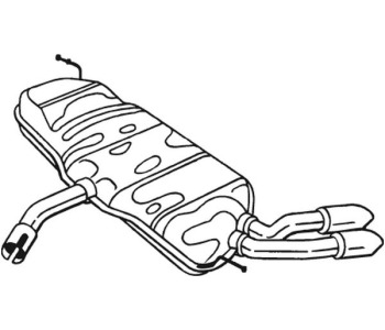 Крайно гърне BOSAL 233-707 за VOLKSWAGEN GOLF V Plus (5M1, 521) от 2005 до 2013