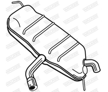 Крайно гърне WALKER 25089 за VOLKSWAGEN GOLF V Plus (5M1, 521) от 2005 до 2013