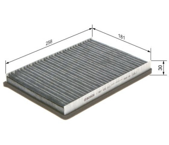Филтър купе (поленов филтър) BOSCH 1 987 432 313 за VOLKSWAGEN PASSAT B3/B4 (3A5, 35I) комби от 1988 до 1997