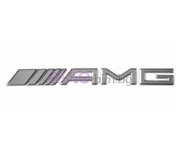 Емблема заден капак AMG хром ОРИГИНАЛНА за MERCEDES C (W203) седан от 2000 до 2007