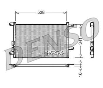 Кондензатор, климатизация DENSO DCN01003 за ALFA ROMEO 147 (937) от 2000 до 2005