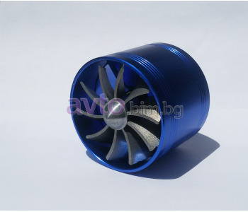 Турбо вентилатор нагнетител за въздуховод метален 65X50 - с 1 перка
