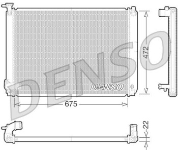 Топлообменник, отопление на вътрешното пространство DENSO DRR09020 за LANCIA THEMA (834) комби от 1987 до 1994