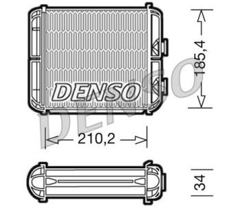 Резистор, електромотор-вентилатор охлаждане DENSO DRS09023 за FIAT PUNTO GRANDE (199) от 2005 до 2012