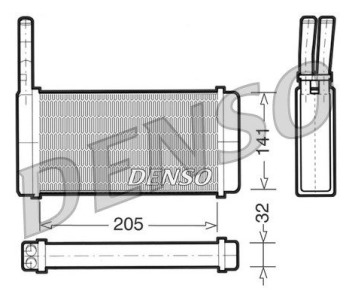 Резистор, електромотор-вентилатор охлаждане DENSO DRS01004 за FIAT DOBLO (263) платформа от 2010