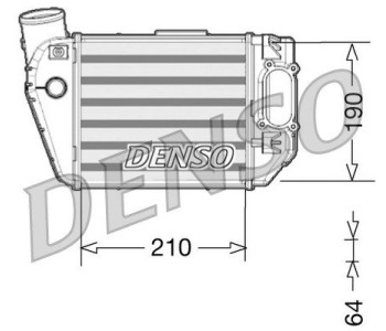 Интеркулер (охладител за въздуха на турбината) DENSO DIT09107 за FIAT BRAVO II (198) от 2006