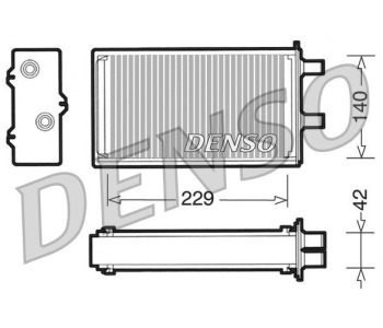 Резистор, електромотор-вентилатор охлаждане DENSO DRS09018 за FIAT BRAVO II (198) от 2006