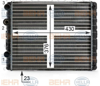 Маслен радиатор, двигателно масло HELLA 8MO 376 701-454 за SKODA FABIA II (542) хечбек от 2006 до 2014