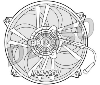 Вентилатор, охлаждане на двигателя DENSO DER32011 за SKODA SUPERB II (3T5) комби от 2009 до 2015