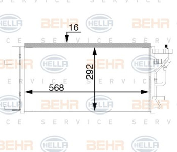 Прекъсвач на налягане, климатизация HELLA 6ZL 351 028-401 за AUDI A4 (8EC, B7) от 2004 до 2008