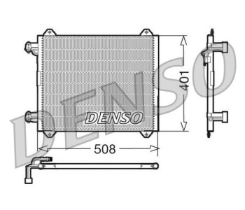 Кондензатор, климатизация DENSO DCN02009 за AUDI A2 (8Z0) от 2000 до 2005