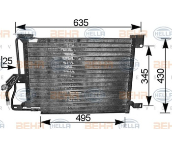 Кондензатор, климатизация HELLA 8FC 351 038-554 за AUDI A2 (8Z0) от 2000 до 2005