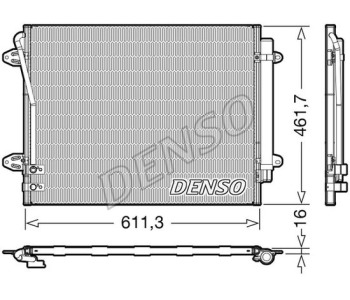 Кондензатор, климатизация DENSO DCN32017 за VOLKSWAGEN GOLF IV (1J5) комби от 1999 до 2006