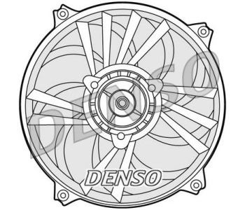 Вентилатор, охлаждане на двигателя DENSO DER32010 за VOLKSWAGEN POLO (9N_) хечбек от 2001 до 2009
