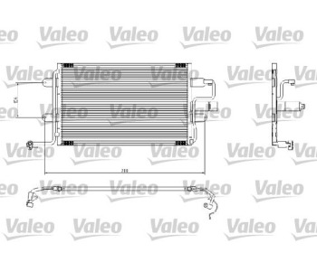Кондензатор, климатизация VALEO 817244 за AUDI TT (8N3) от 1998 до 2006