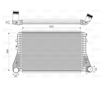 Интеркулер (охладител за въздуха на турбината) VALEO 818674 за SKODA YETI (5L) от 2009 до 2017