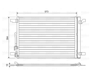 Кондензатор, климатизация VALEO 814301 за SEAT LEON (5F1) хечбек от 2012