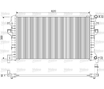 Радиатор, охлаждане на двигателя VALEO 733121 за SEAT LEON (5F1) хечбек от 2012
