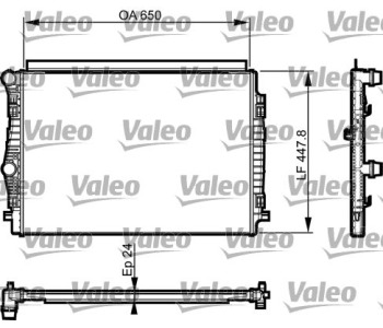 Радиатор, охлаждане на двигателя VALEO 735559 за AUDI A3 Limousine (8YS) от 2020