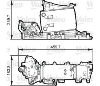 Интеркулер (охладител за въздуха на турбината) VALEO 818268 за SKODA OCTAVIA III (5E5) комби от 2012