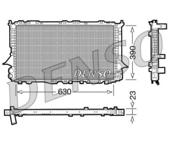 Радиатор, охлаждане на двигателя DENSO DRM02030 за AUDI A4 (8D2, B5) от 1994 до 2001