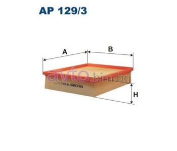 Въздушен филтър AK129/3 за LAND ROVER FREELANDER I (L314) от 1998 до 2006