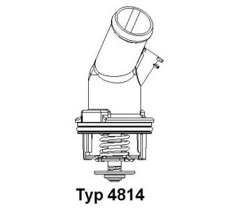 Термостат, охладителна течност BorgWarner (Wahler) 4814.92D за AUDI A4 (8EC, B7) от 2004 до 2008